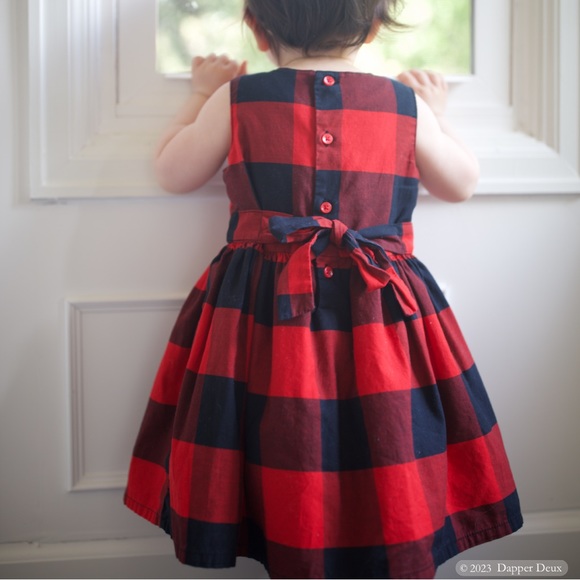 Carter's | Buffalo Check Holiday Dress - Picture 3 of 8